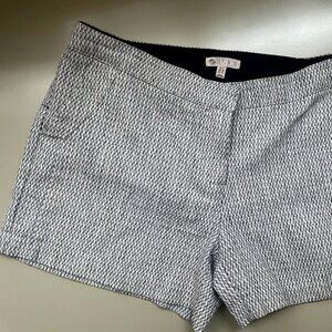 Shorts Womens Lila Rose Designer Black/White Houndstooth Sz 12 Pockets Mid Rise